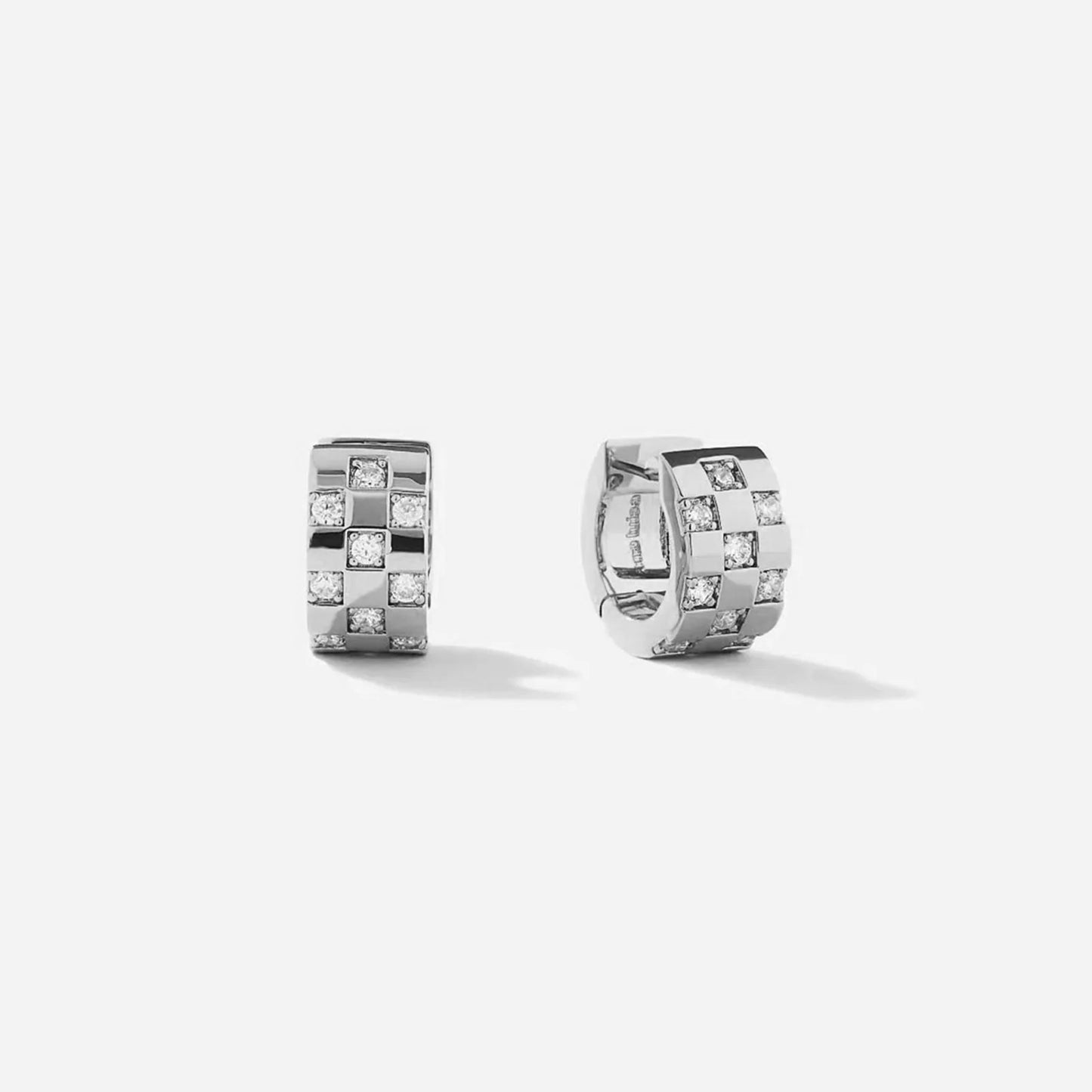 Vintage Sterling Silver Gold Hoop Earrings Women Party Wedding Jewelry