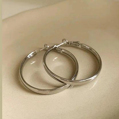Trendy Oversized Circle Hoop Earrings Fashion Statement Jewelry