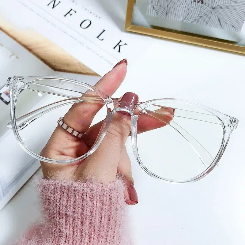 Anti Blue Light Square Glasses Transparent Blue Blocking Eyewear for Women & Men