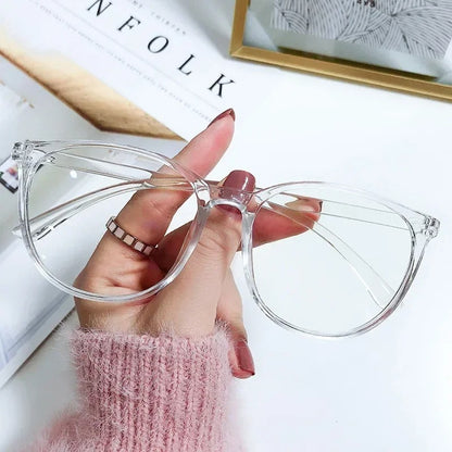 Anti Blue Light Square Glasses Transparent Blue Blocking Eyewear for Women & Men