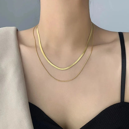 Stainless Steel New Fashion High-end Jewelry Rhombus Zircon Charm Chain Necklace Necklace Pendant for Women