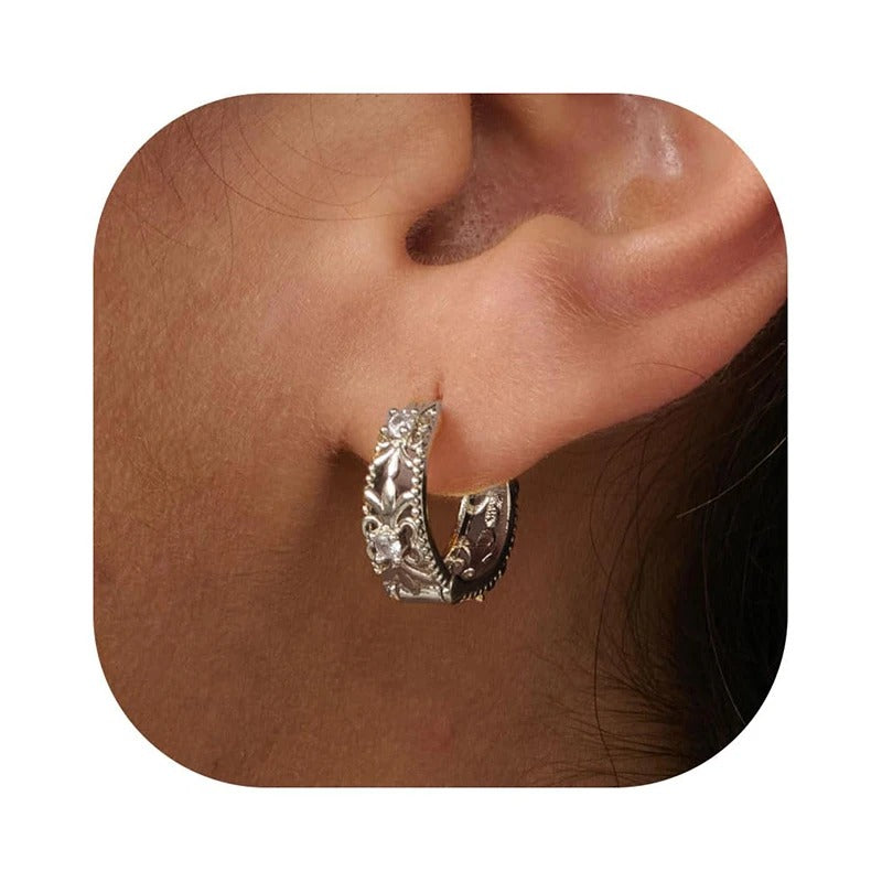 Earrings for Women  Real Gold Plated Hoop Earrings Hypoallergenic Lightweight