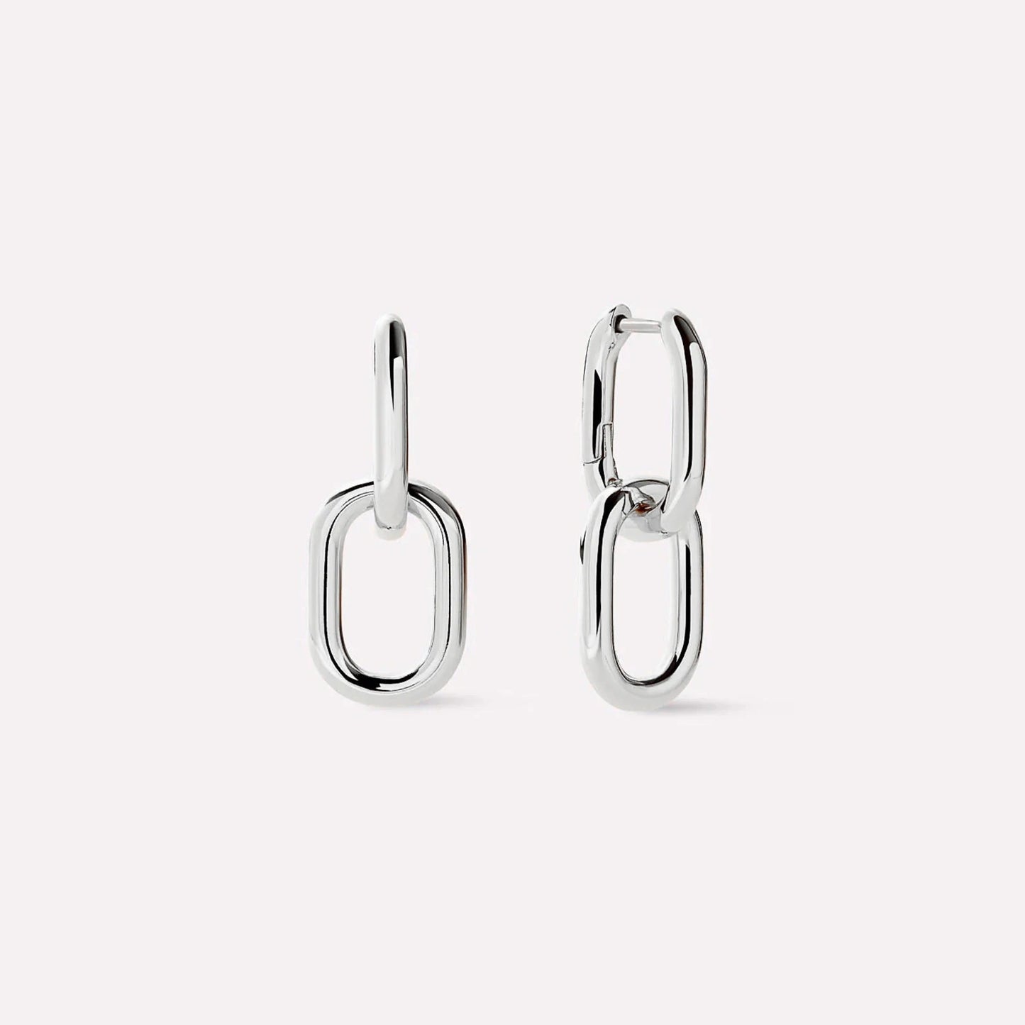 925 Sterling Silver Gold Irregular Circle Hoop Earrings Women