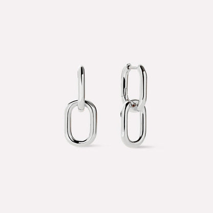 925 Sterling Silver Gold Irregular Circle Hoop Earrings Women