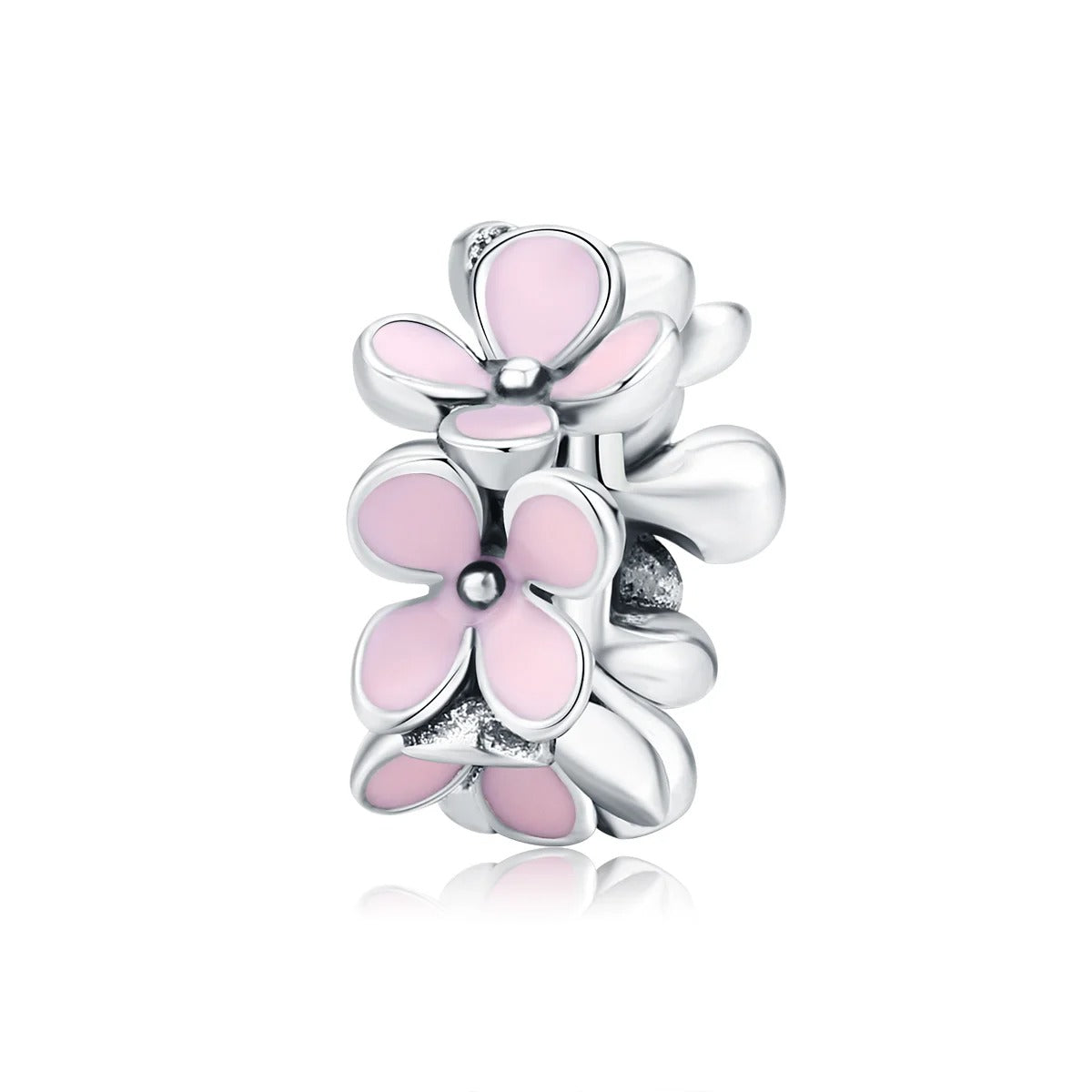 Sterling Silver Stopper Spacer Beads Cat Feather Round Charm Fit Original Bracelet Bangle Jewelry Accessories