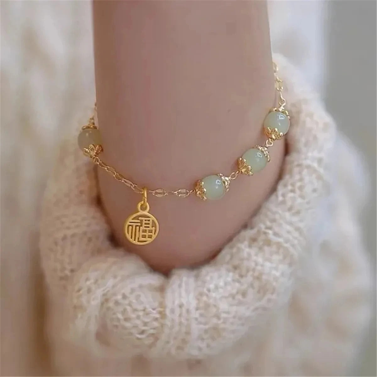 Retro Lucky Bracelet Vintage Handmade Jewelry for Women