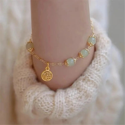 Retro Lucky Bracelet Vintage Handmade Jewelry for Women