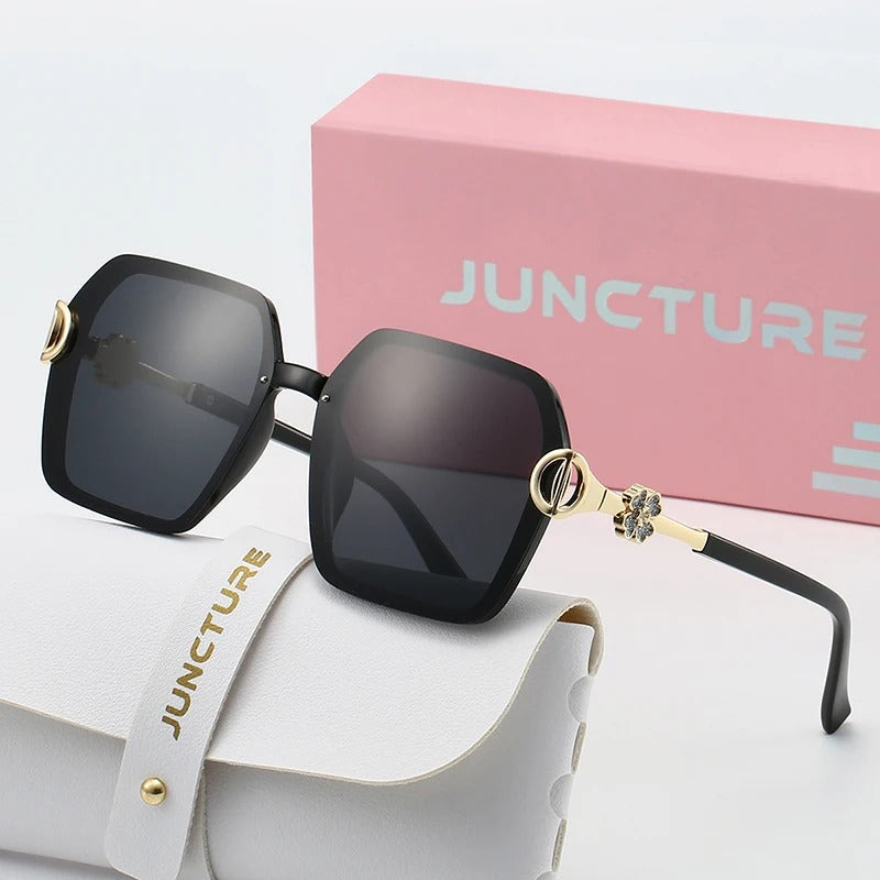 JUNCTURE Polarized Square Sunglasses for Women