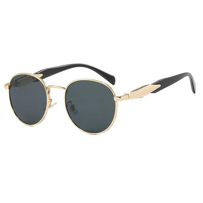 Vintage Round Metal Sunglasses Retro UV400 Fashion Eyewear for Women