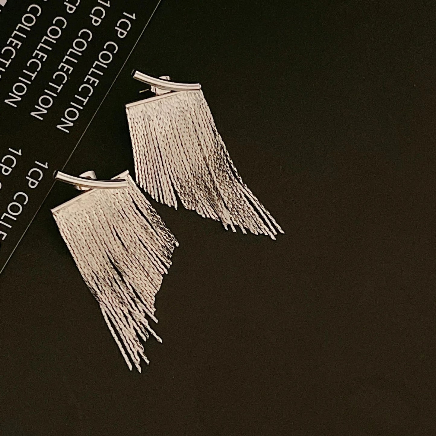 Bling Gold Tassel Earrings Women Wedding Daily Fashion