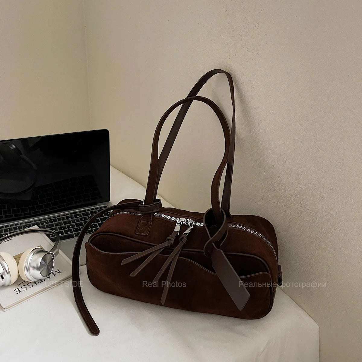 LEFTSIDE Women’s PU Leather Small Shoulder Tote Bag