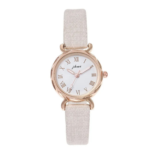 New women's fall fashion easy to take simple compact crowd watch female students casual small dial diamond college style