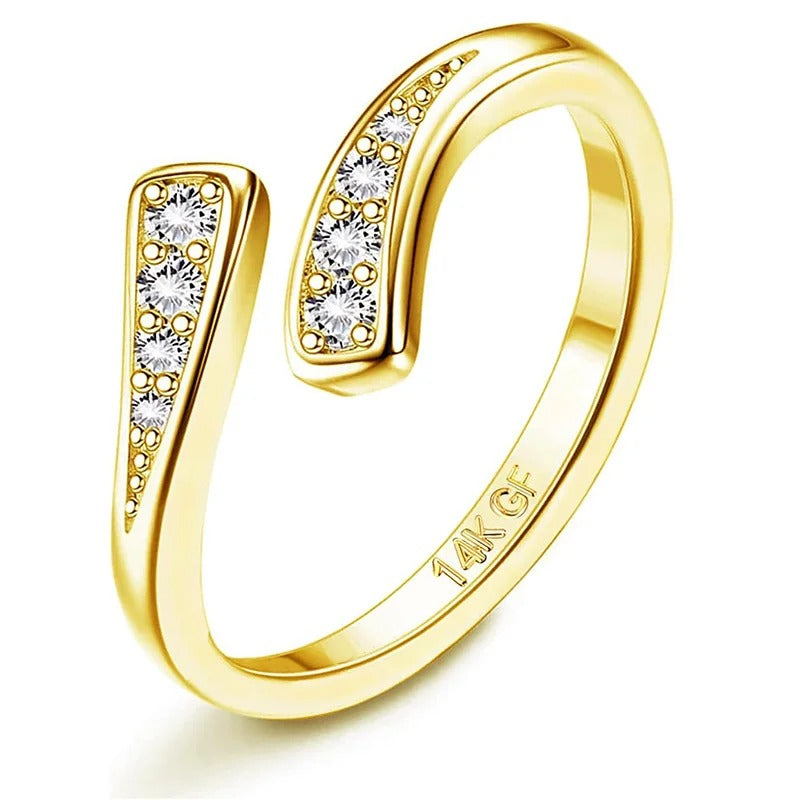 Gold plated Hug Toe Rings for Women Girls Simple Adjustable Classic Summer Beach Jewelry Gift