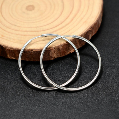 Women’s Classic Hoop Earrings Stainless Steel Punk Circle