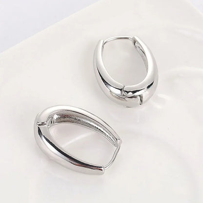 Classic Vintage Metal Hoop Drop Earrings Women Wedding Party
