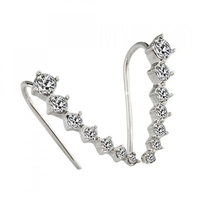 Fashion Stud Earrings for Women, Rhinestone Zircon Earrings, Ear Hook Jewelry