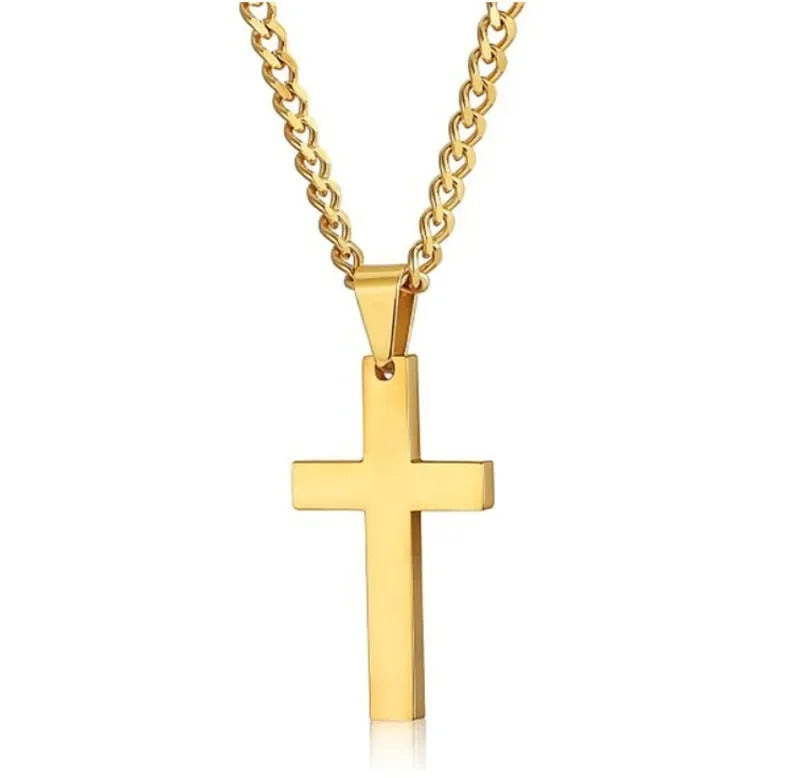 24 Inch Cross Pendant Necklace Christian Prayer Jewelry Gift