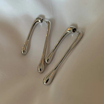 Trendy Statement Jewelry Resin Teardrop Earrings Geometric Back Front Drop Earrings For Women Girls Party Wedding Gift