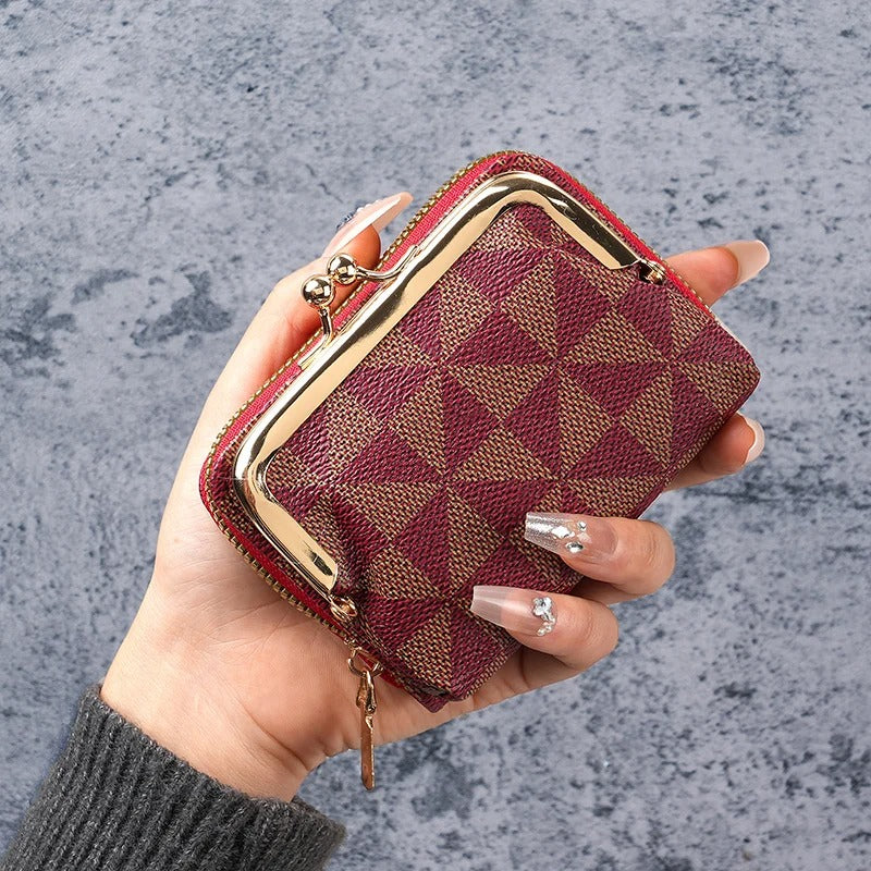 European American Printed Women’s Mini Wallet Compact Purse