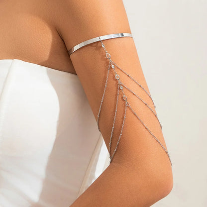 Trendy Multi-Layer Rhinestone Arm Bracelet Women’s Jewelry