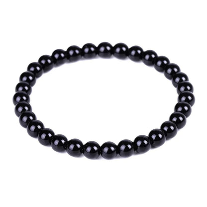 Black Obsidian Natural Stone Bracelet Anti-Anxiety Weight Loss