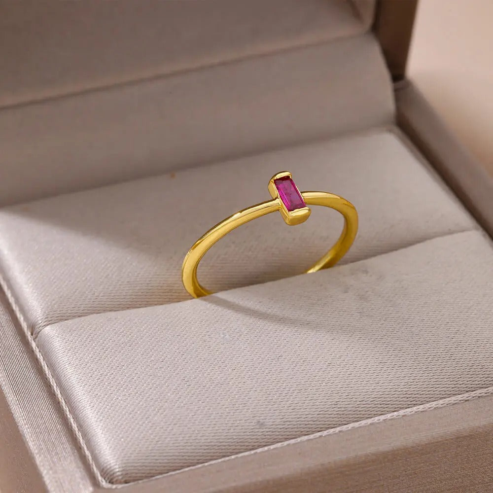 Trend Gold CZ Open Ring Women’s Wedding Finger Jewelry