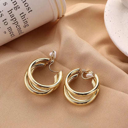 Hot Vintage Clip On Earrings for Women Statement Fashion Jewelry Gift