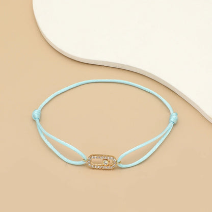 Adjusted Size Can Move Stone Multiple colors Rope Woven bracelet For Women And Men Fashion Jewelry 2025 New Bracelets Woman