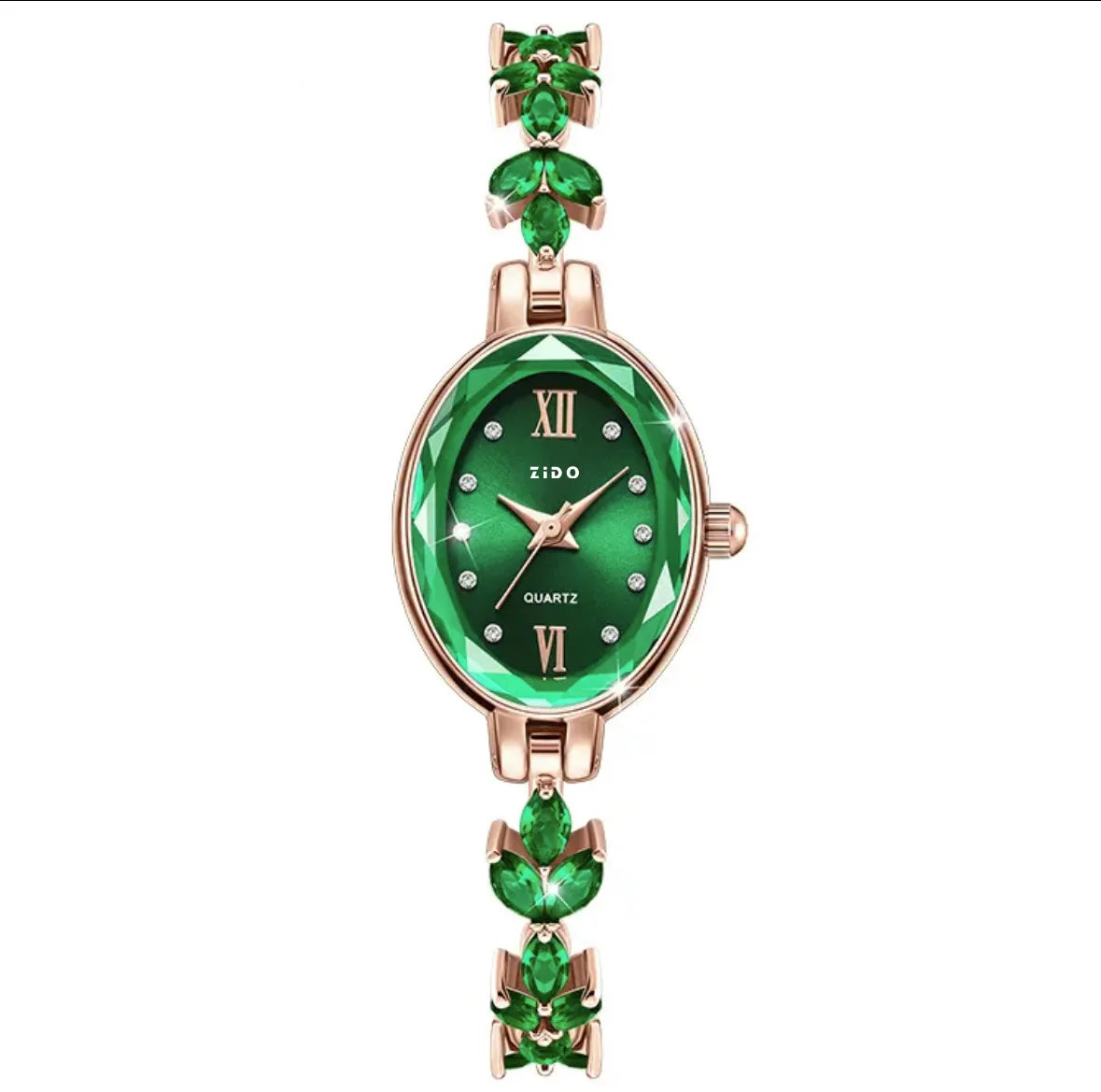 Women's Watches Light Luxury Diamond Inlaid Female Watch Waterproof Oval Ladies Fashion Quartz Bracelet Wristwatch