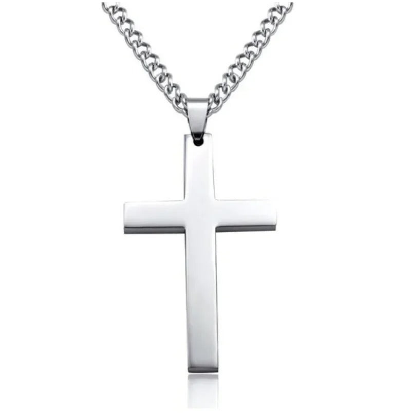 24 Inch Cross Pendant Necklace Christian Prayer Jewelry Gift