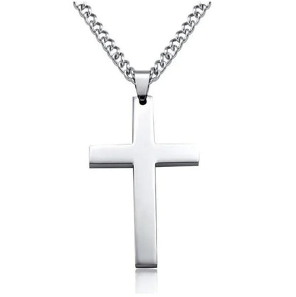 24 Inch Cross Pendant Necklace Christian Prayer Jewelry Gift