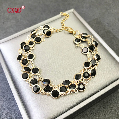 Beautiful Fashion Multicolor Bracelet Women Stainless Steel Copper