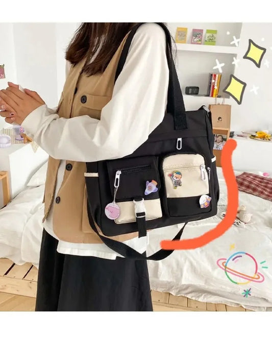 Waterproof Oxford Nylon Shoulder Crossbody Bag for Women