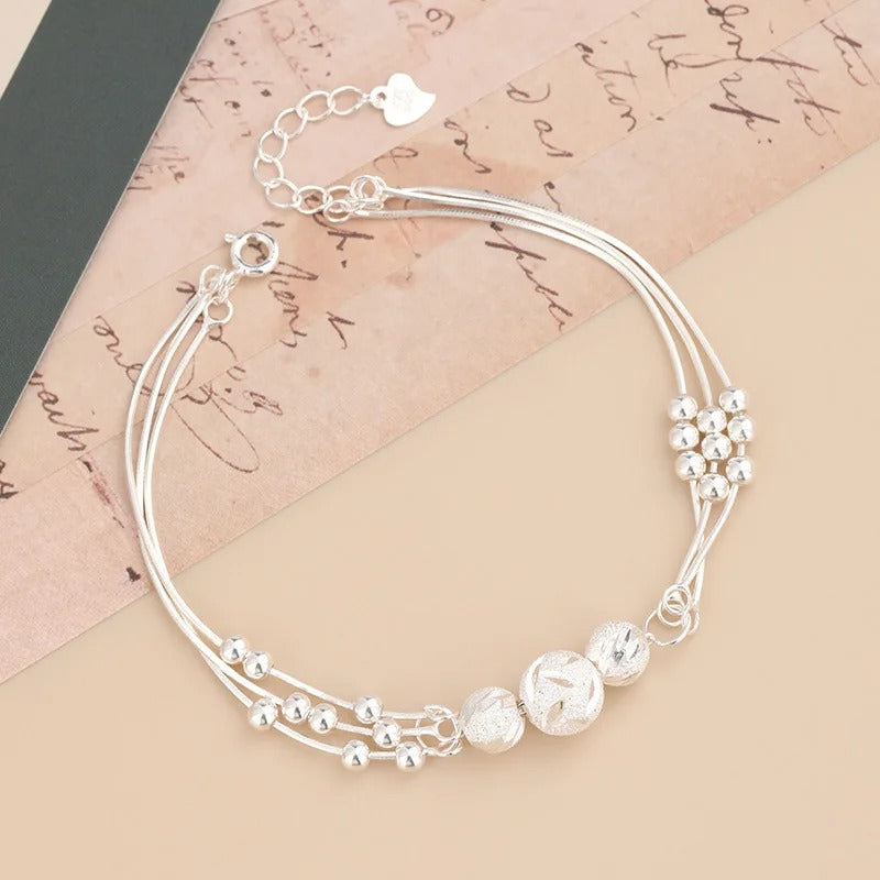 Luxury Designer Silver Bracelets Women Original Charm Jewelry