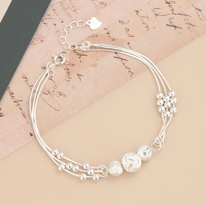 Luxury Designer Silver Bracelets Women Original Charm Jewelry