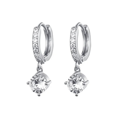 Silver Gold Filled Dangle Earrings For Women  Drop Earring Jewelry Circle Ear Ring