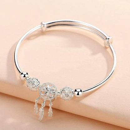 Full-Blown Flower Bracelet Elegant Party Jewelry for Women