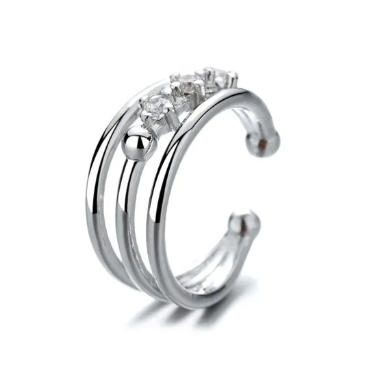 1 pcs Charming Line Zircon Clip On Earrings Ear Cuff Without Piercing Earrings Jewelry