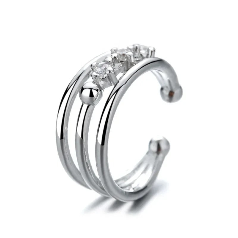 1 pcs Charming Line Zircon Clip On Earrings Ear Cuff Without Piercing Earrings Jewelry