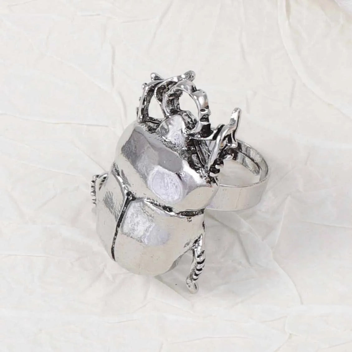 Retro Opening Insect Ring Metal Animal Ring New Women's Trend Daily Jewelry Accessories