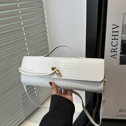 Alligator Pattern Crossbody Bag for Women Adjustable Strap