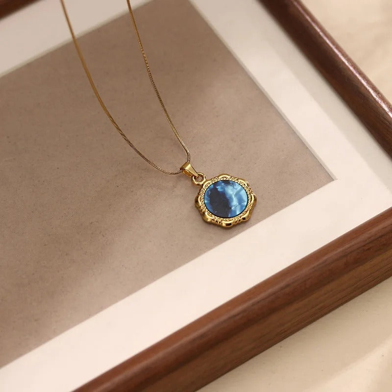 Trendy Irregular Geometry Pendant Necklace – 18K Gold Plated Stainless Steel Women’s Fashion Jewelry 2025
